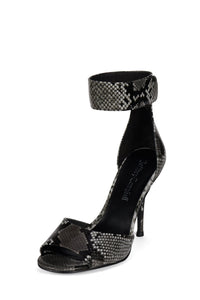 LA-VIDA Jeffrey Campbell Heeled Sandal Grey Black Python
_hover