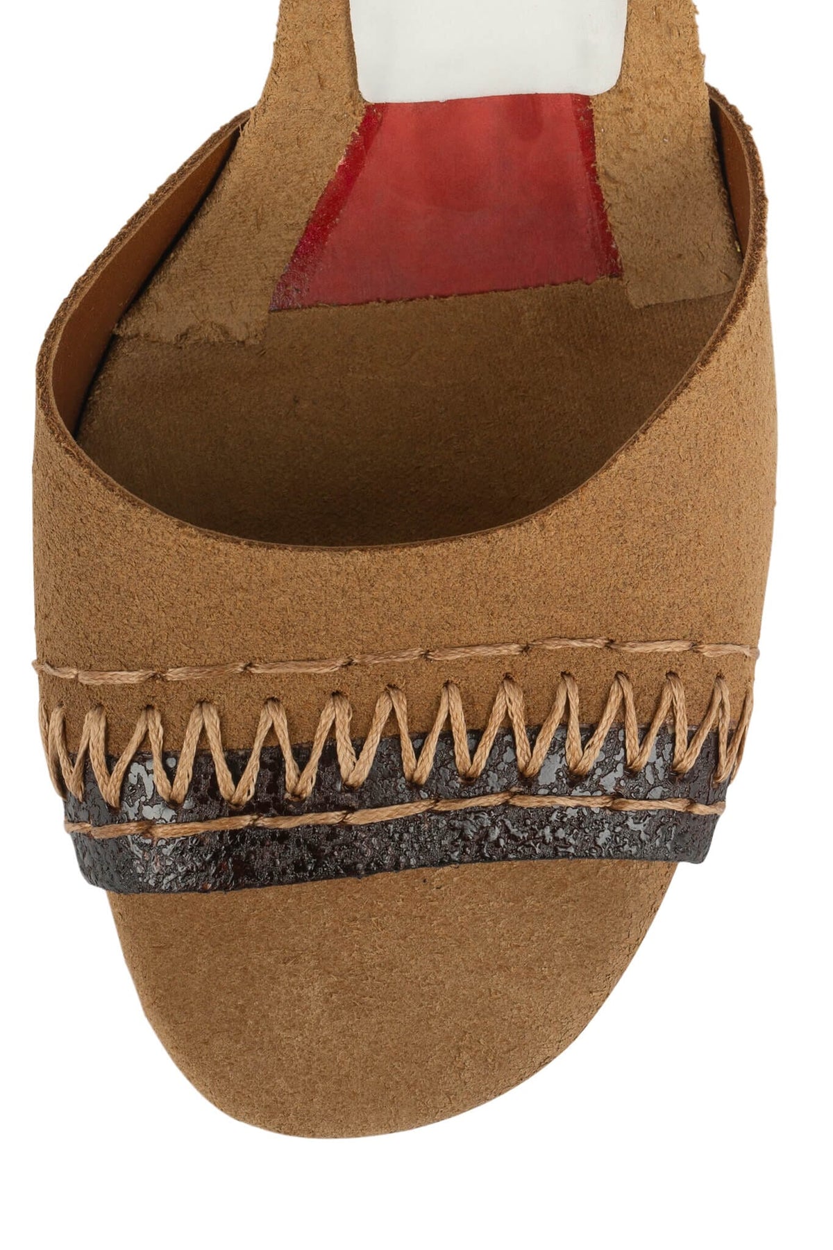 LA-VIDA Heeled Sandal Tan Suede Brown