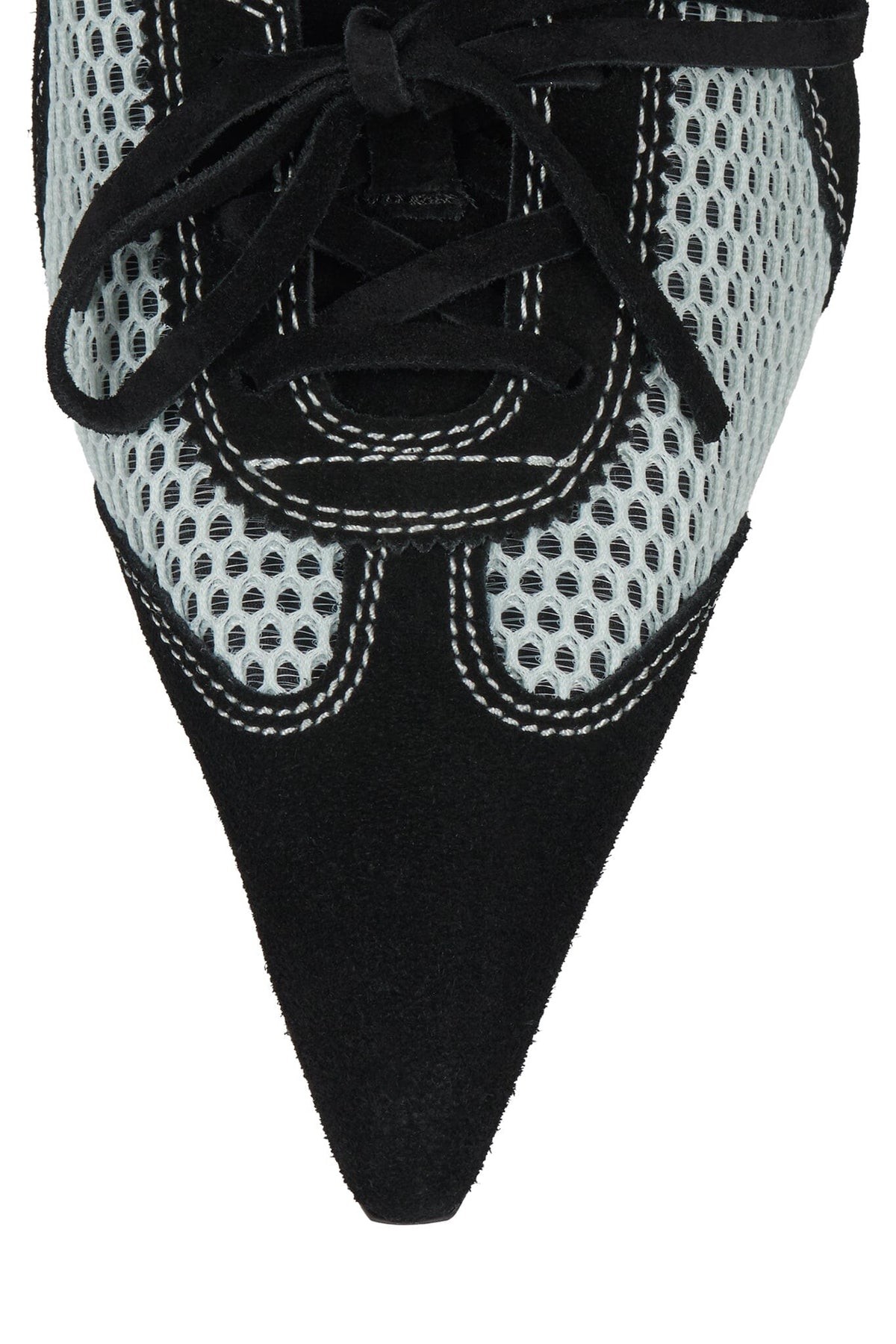 LACES Jeffrey Campbell Heeled Mule Ice Black Combo