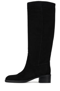 LADA Jeffrey Campbell Heeled Boot Black Suede