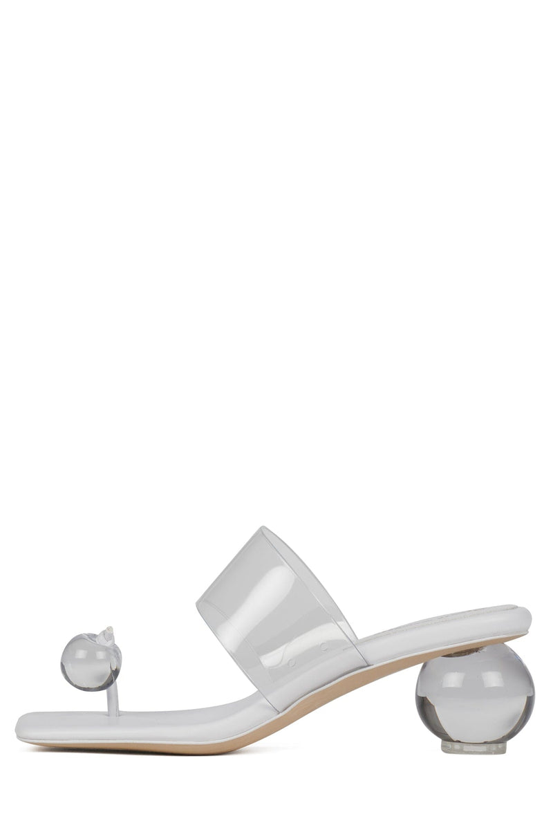 LATUS Jeffrey Campbell Heeled Sandal White