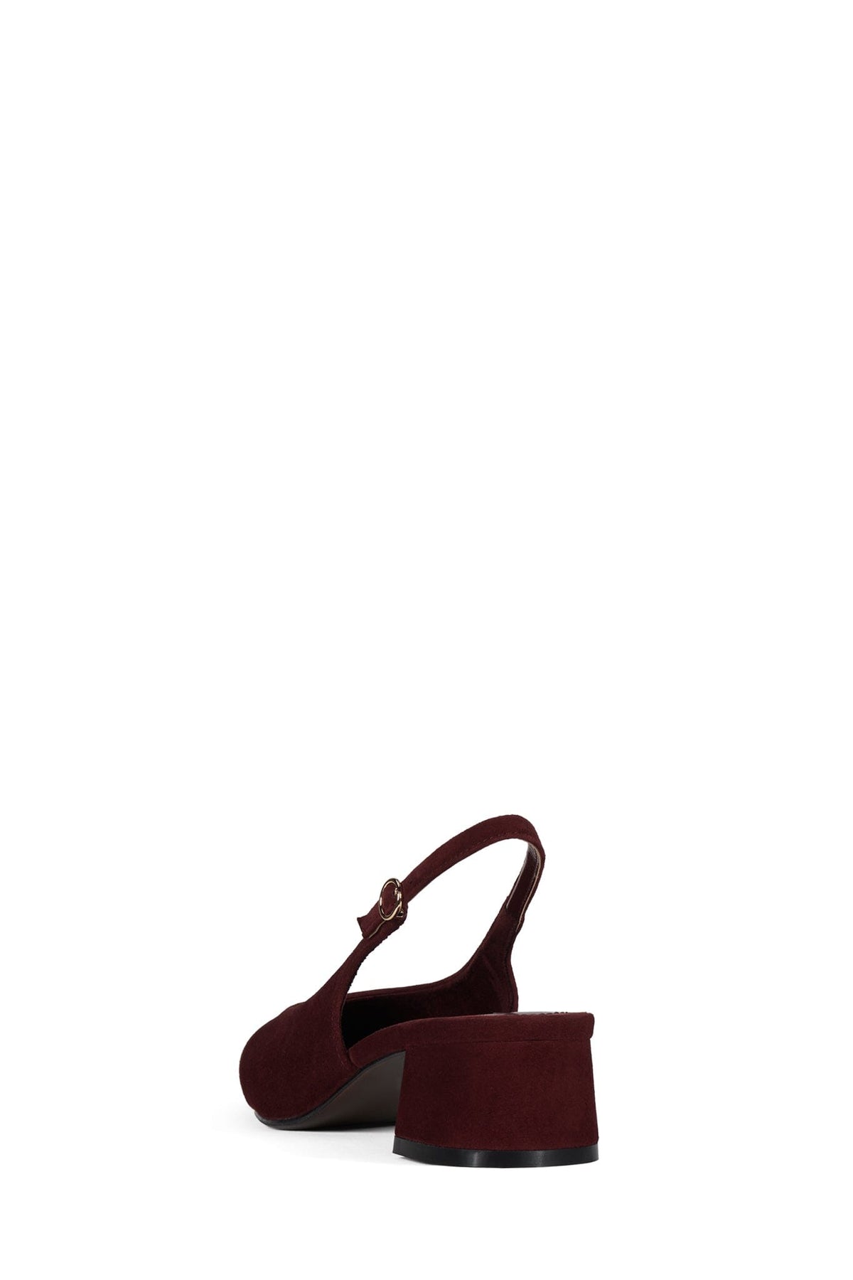 LAURIE Slingback Flat Wine Suede