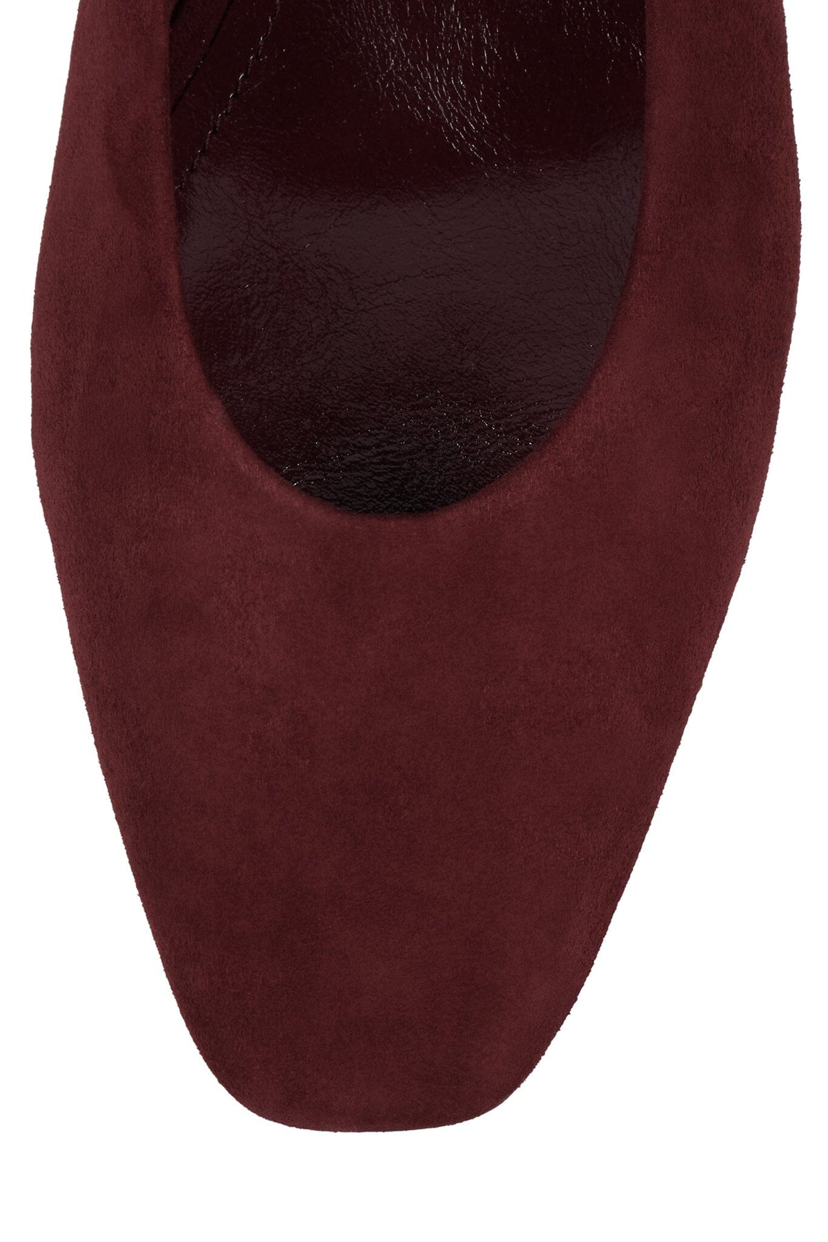 LAURIE Slingback Flat Wine Suede