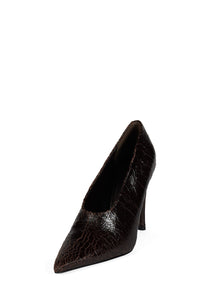 LE-CHAT Jeffrey Campbell Pump Brown Crackle