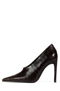 LE-CHAT Jeffrey Campbell Pump Brown Crackle