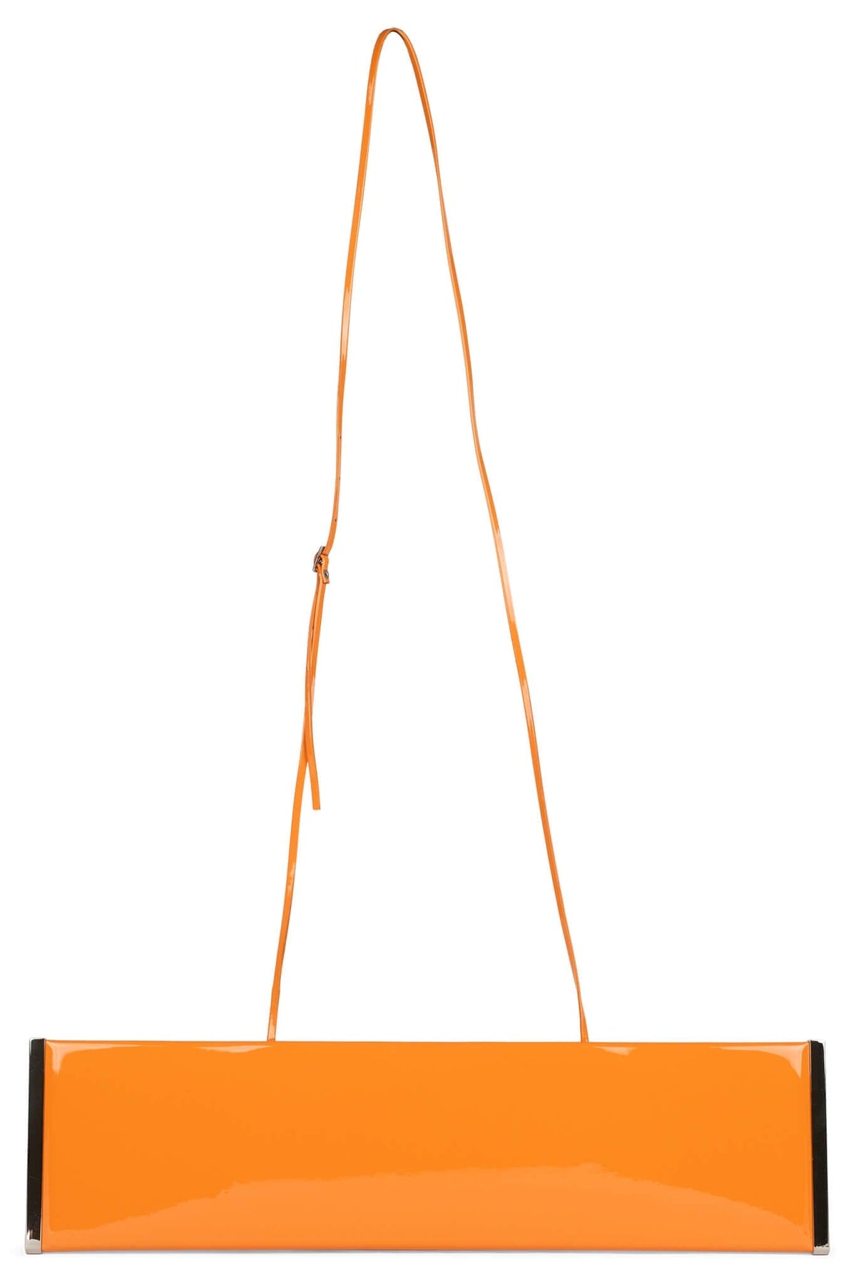 LIME-LIGHT Jeffrey Campbell Oversized Clutch Orange Patent
_hover