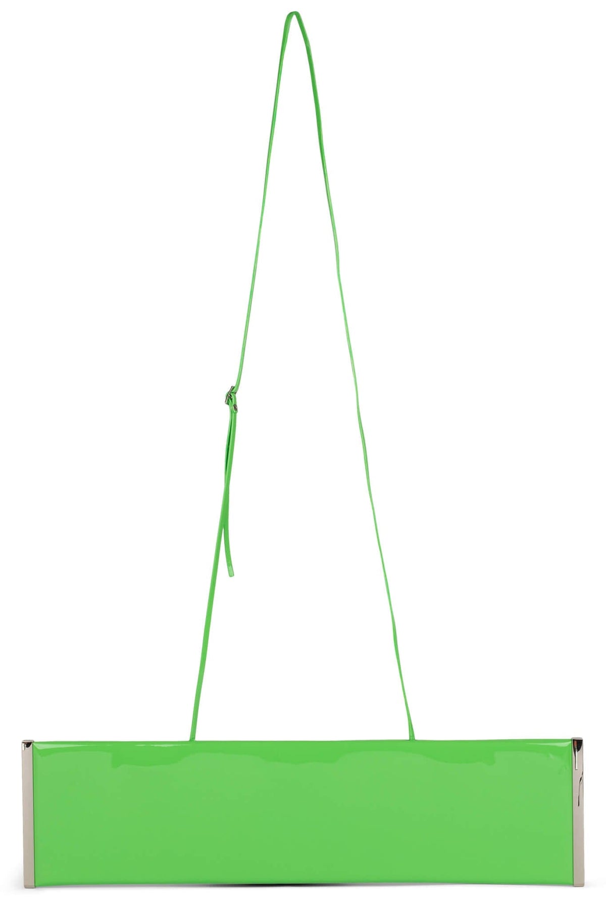 LIME-LIGHT Jeffrey Campbell Oversized Clutch Light Green Patent
_hover