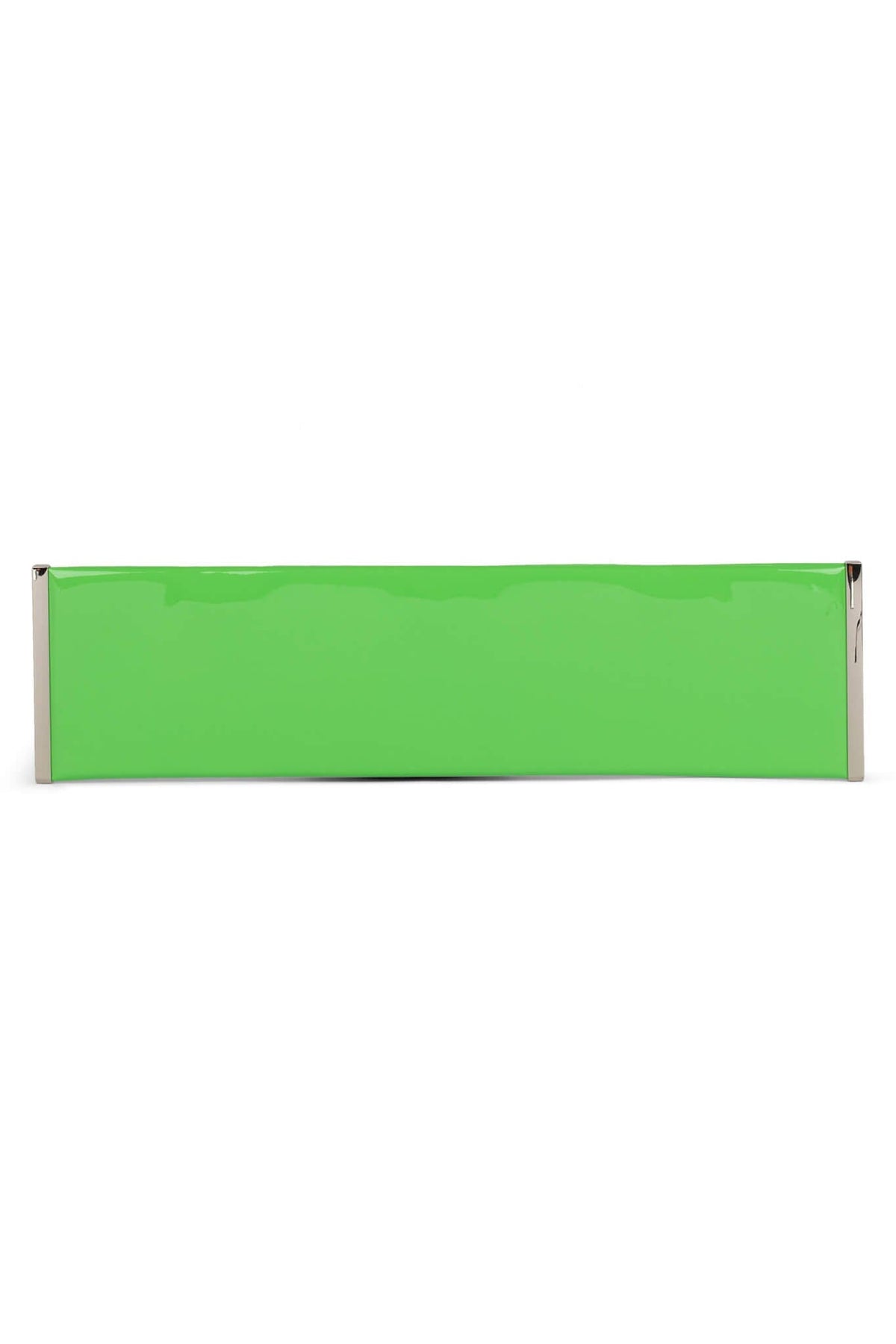LIME-LIGHT Jeffrey Campbell Oversized Clutch Light Green Patent 