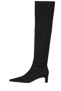 LIMINAL Heeled Boot Black Suede