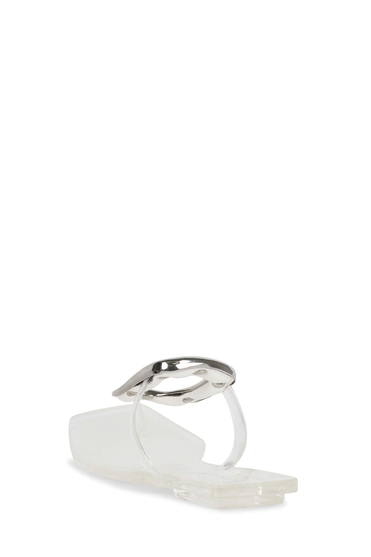 LINQUES-J Jeffrey Campbell Jelly Sandal Clear Silver