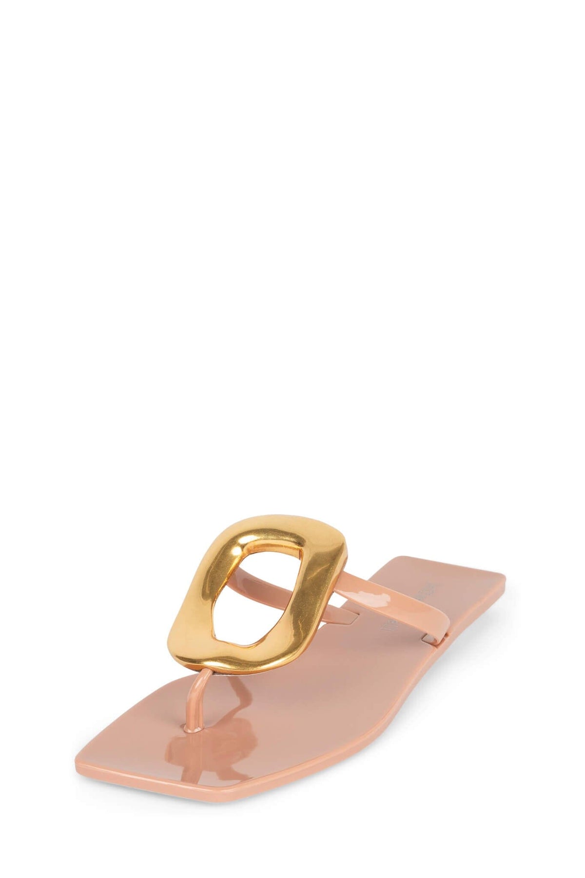 LINQUES-J Jeffrey Campbell Jelly Sandal Beige Shiny Gold
_hover