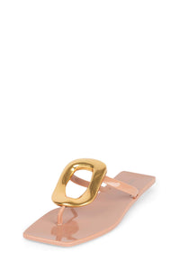 LINQUES-J Jeffrey Campbell Jelly Sandal Beige Shiny Gold
_hover