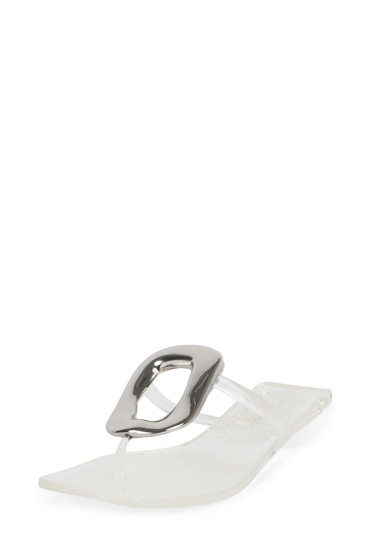 LINQUES-J Jeffrey Campbell Jelly Sandal Clear Silver
_hover