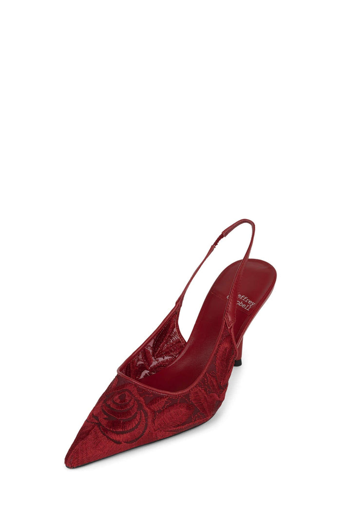 LOFFICELE Jeffrey Campbell Stiletto Heels Light Red Lace