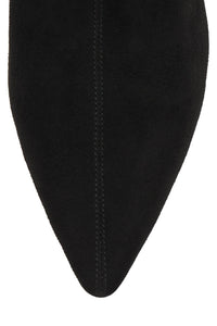 LOOKER-K Jeffrey Campbell Heeled Boot Black Suede