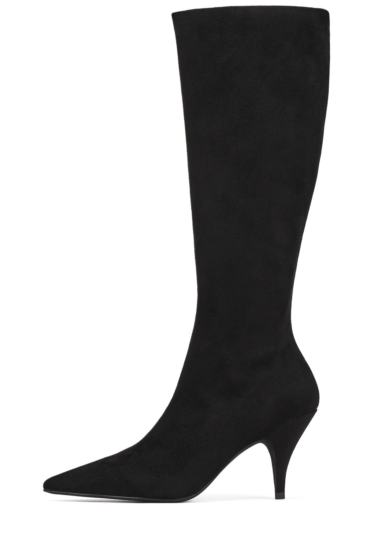 LOOKER-K Jeffrey Campbell Heeled Boot Black Suede
