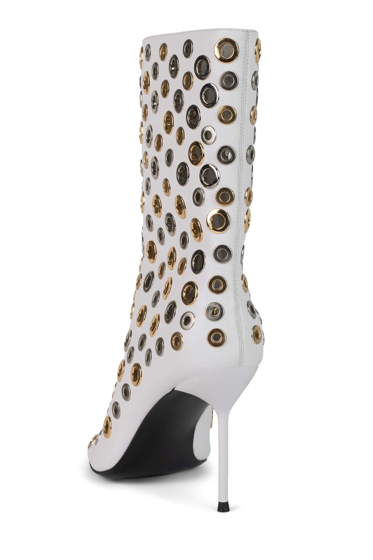 LOOPHOLE Jeffrey Campbell Stiletto Boot White Multi