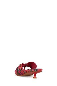 LOVER-GIRL Jeffrey Campbell Heeled Sandal Red Floral 