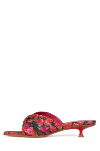LOVER-GIRL Jeffrey Campbell Heeled Sandal Red Floral 