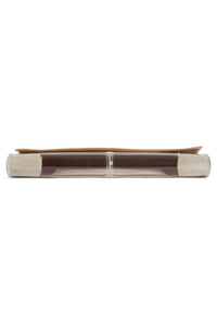 LUCIDITY Jeffrey Campbell Clutch Clear Beige Combo
