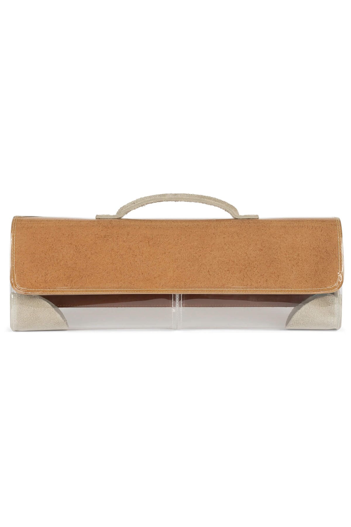 LUCIDITY Jeffrey Campbell Clutch Clear Beige Combo