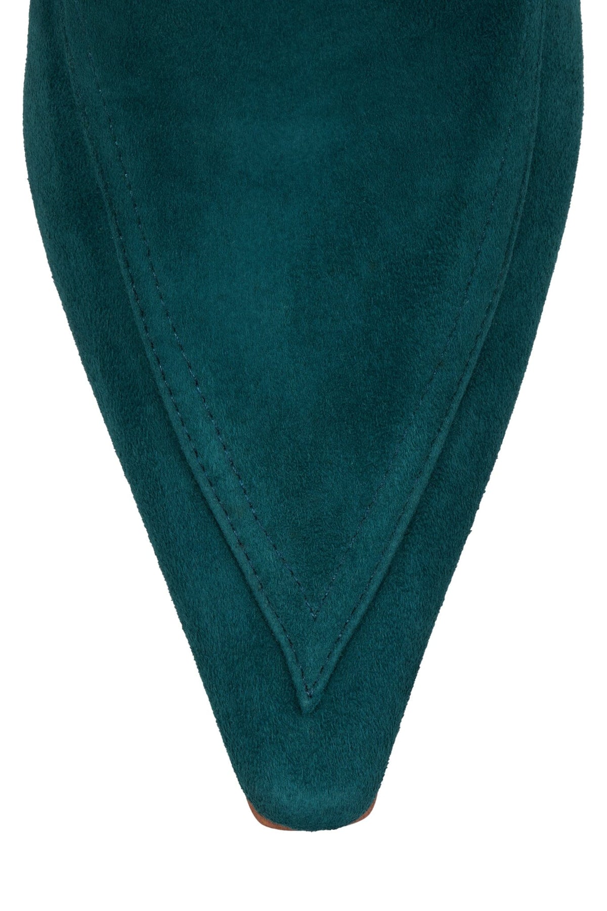 LYRE Jeffrey Campbell Heeled Slingback Pump Turquoise Suede