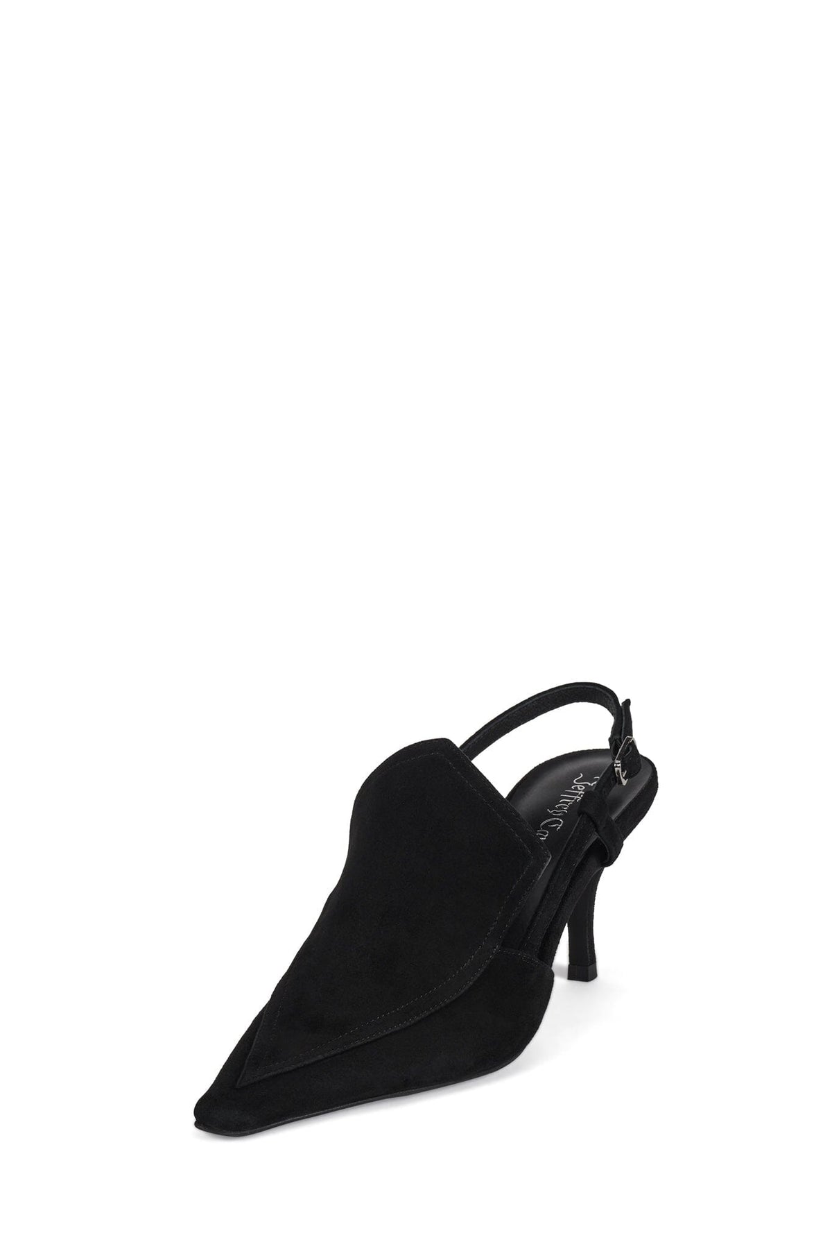 LYRE Jeffrey Campbell Heeled Slingback Pump Black Suede
_hover