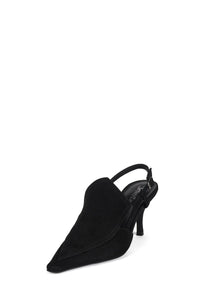 LYRE Jeffrey Campbell Heeled Slingback Pump Black Suede
_hover
