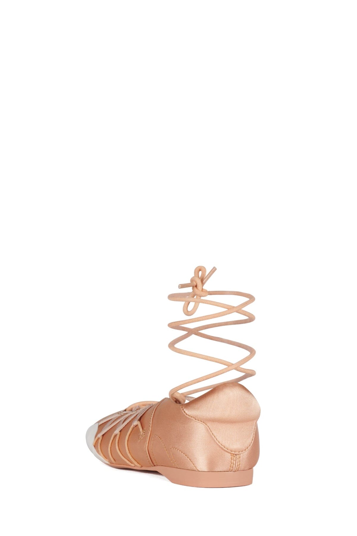 M-V-P Jeffrey Campbell Sport Ballerina Peach Satin