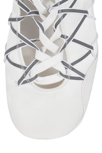 M-V-P Jeffrey Campbell Sport Ballerina White Satin