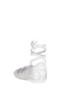 M-V-P Jeffrey Campbell Sport Ballerina White Satin