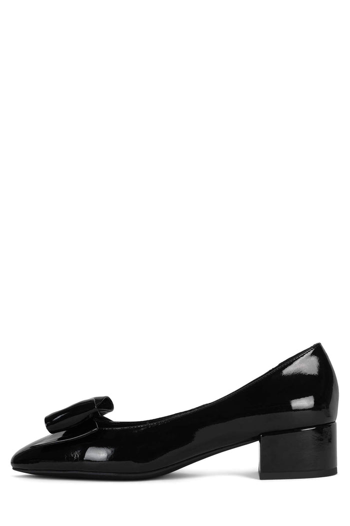 MADDIE Jeffrey Campbell Heeled Pump Black Crinkle Patent