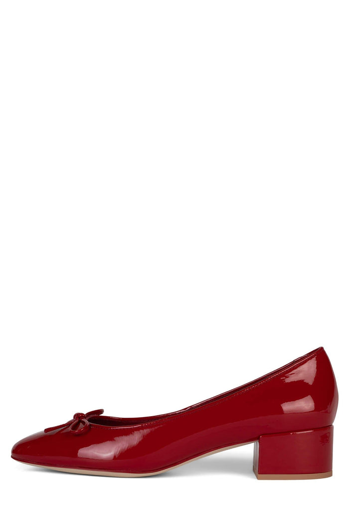 MADILYN YYH Red Crinkle Patent 6 