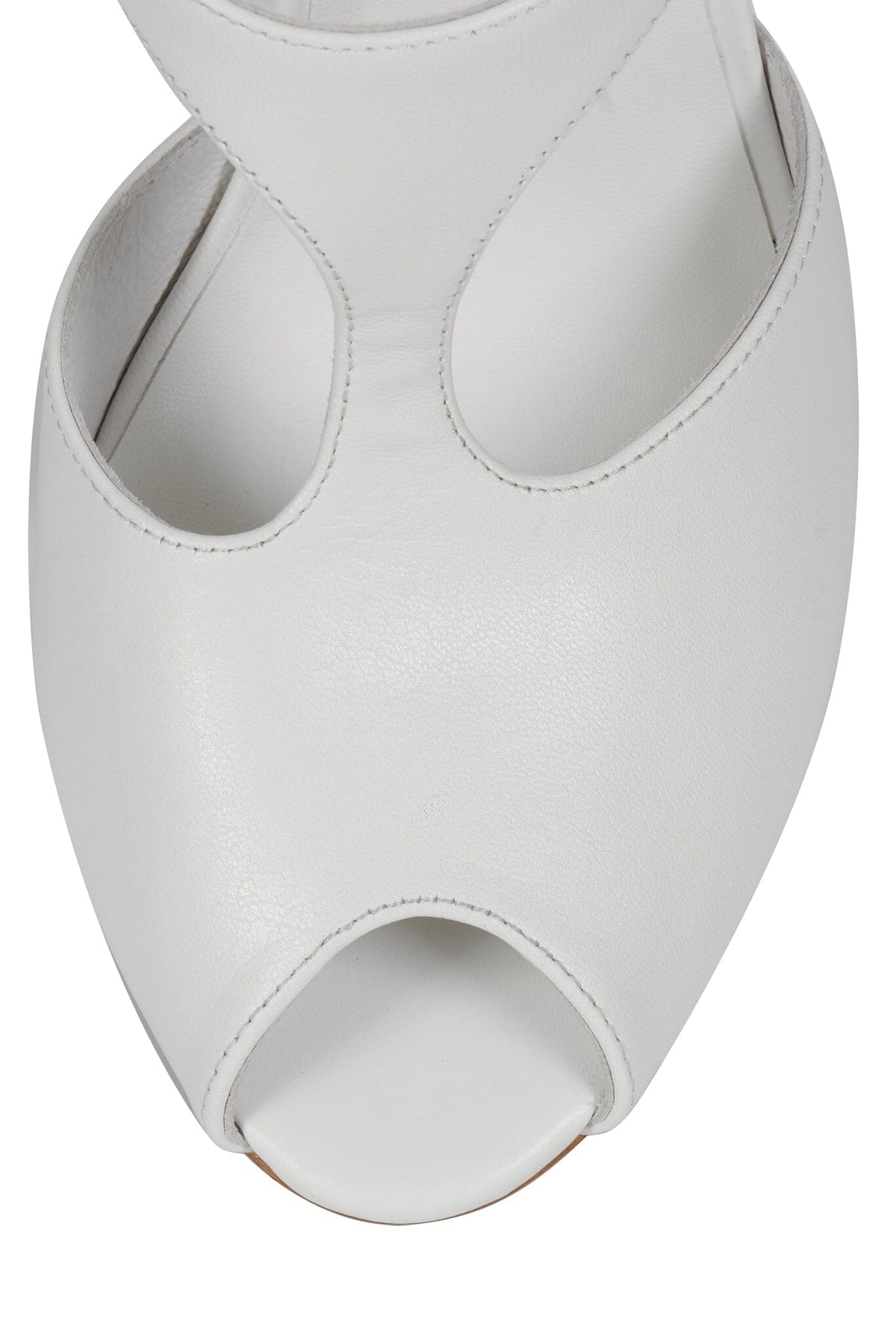 MAGAZINE Jeffrey Campbell Wedge Ivory