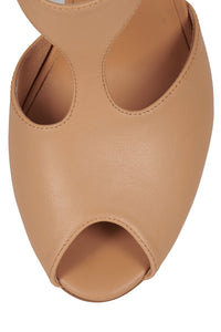 MAGAZINE Jeffrey Campbell Wedge Beige