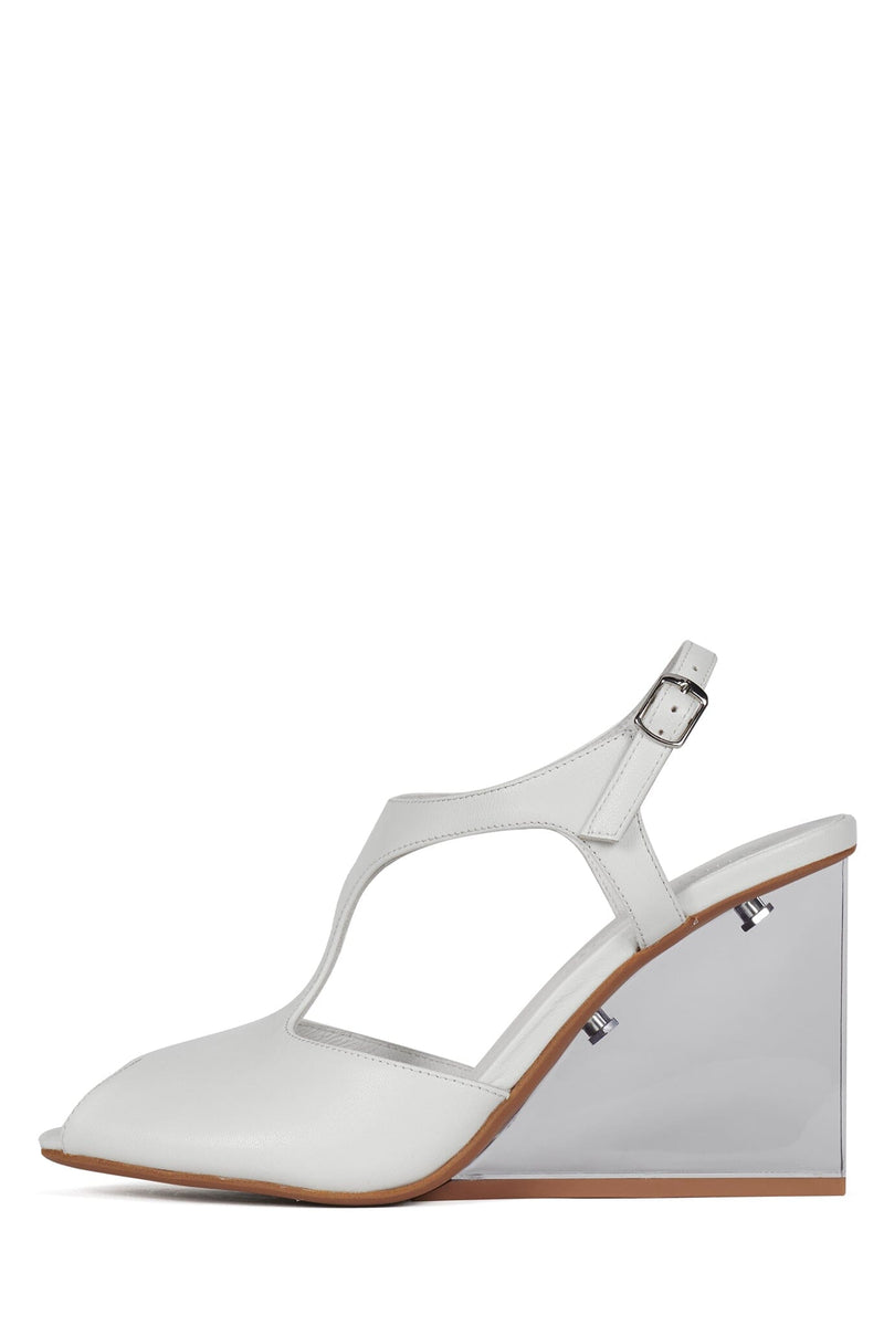MAGAZINE Jeffrey Campbell Wedge Ivory