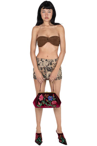 MAISY SKIRT Jeffrey Campbell Mini Skirt Dog Print Tapestry
_hover