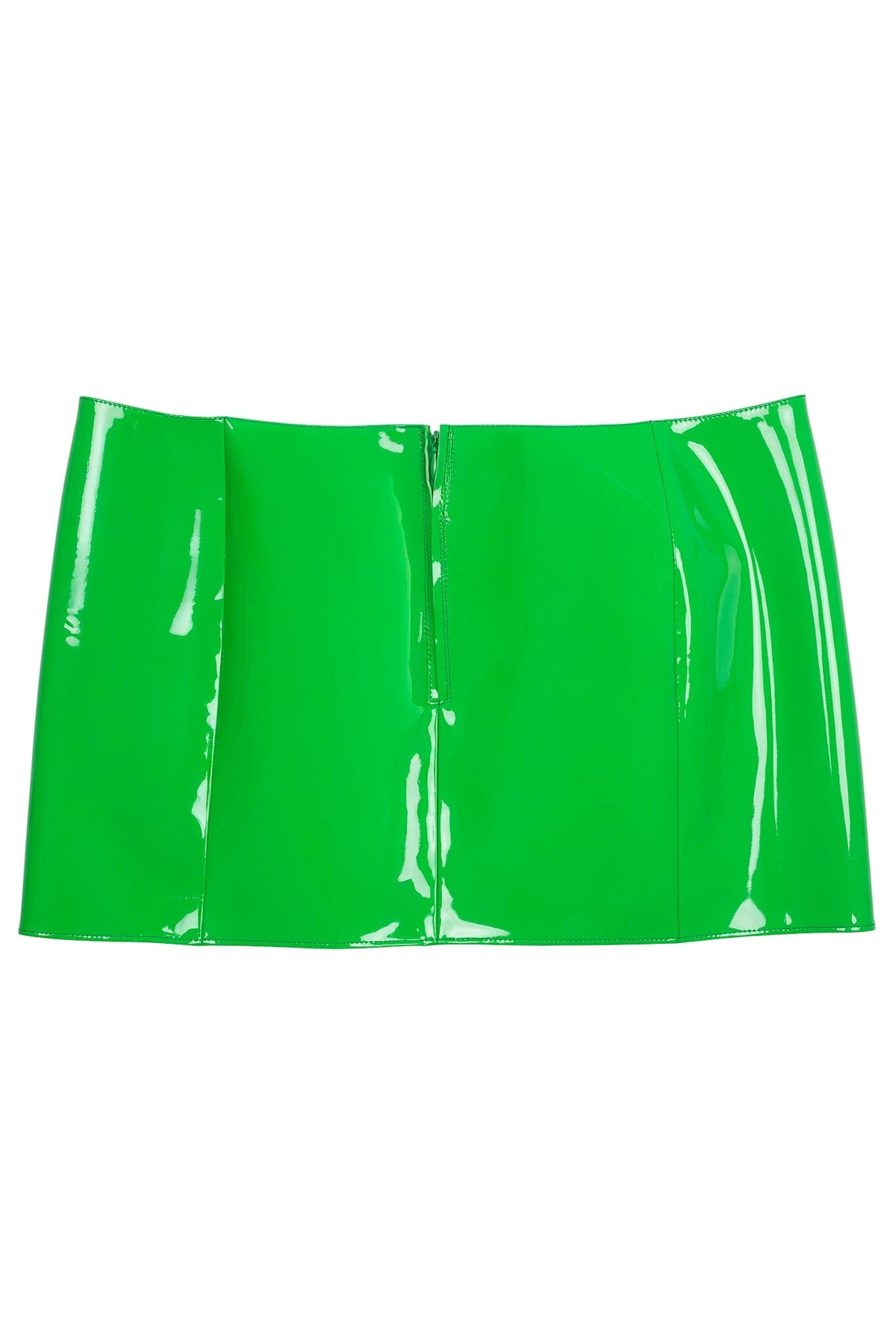 MAISY Jeffrey Campbell Skirt Green Neon Patent  