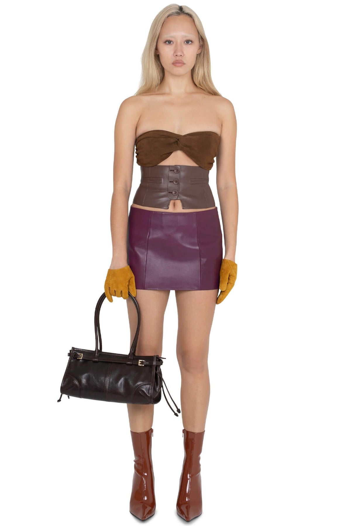 MAISY SKIRT Jeffrey Campbell Mini Skirt Wine
_hover