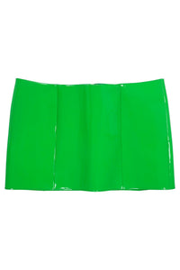 MAISY Jeffrey Campbell Skirt Green Neon Patent  