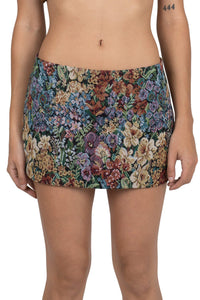 MAISY SKIRT Jeffrey Campbell Mini Skirt Multi Floral Tapestry