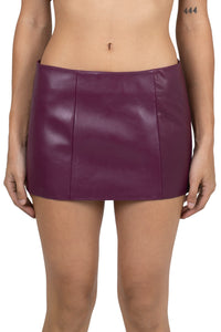 MAISY SKIRT Jeffrey Campbell Mini Skirt Wine Main