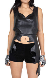 MANIACAL TOP Jeffrey Campbell Harness Top Black