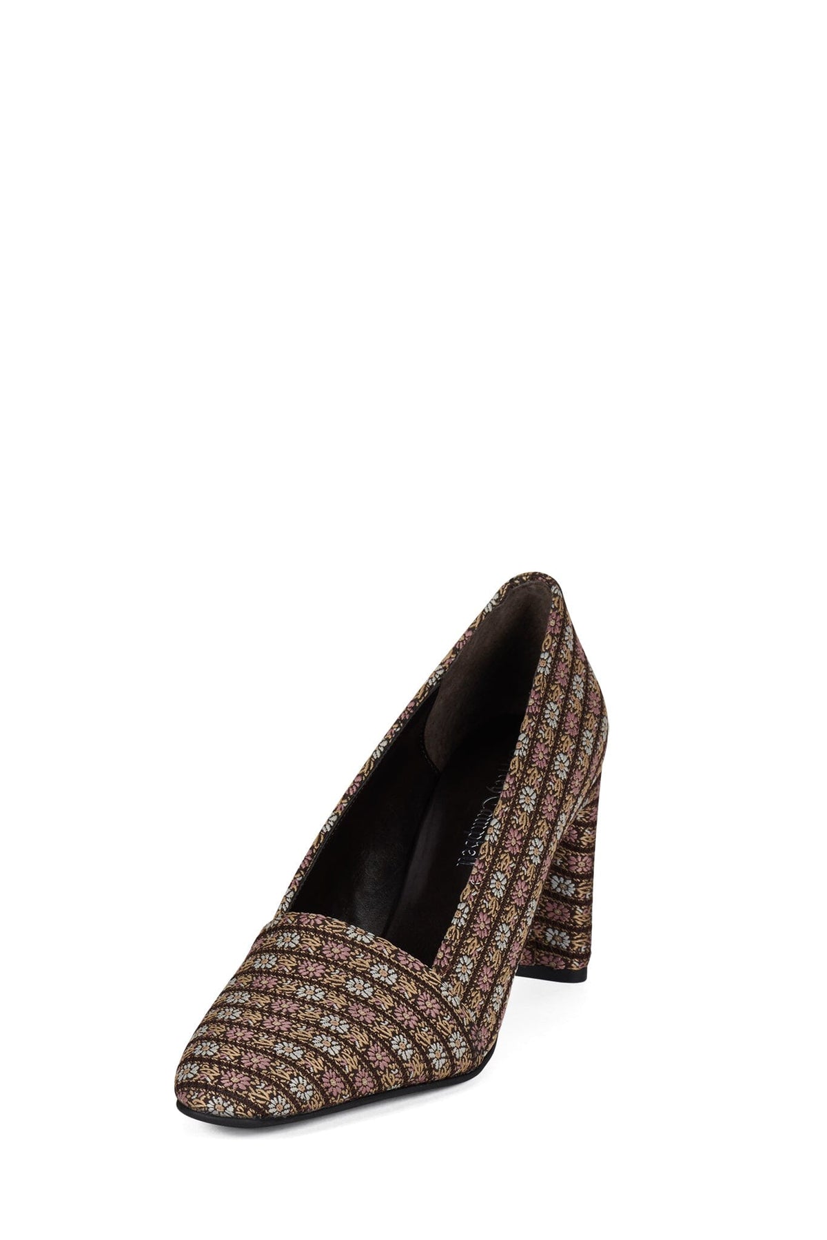 MANTRA Jeffrey Campbell Loafer Pump Brown Floral Brocade
_hover