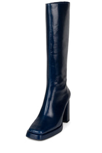 MAXIMAL-3 Platform Knee-High Boot Navy