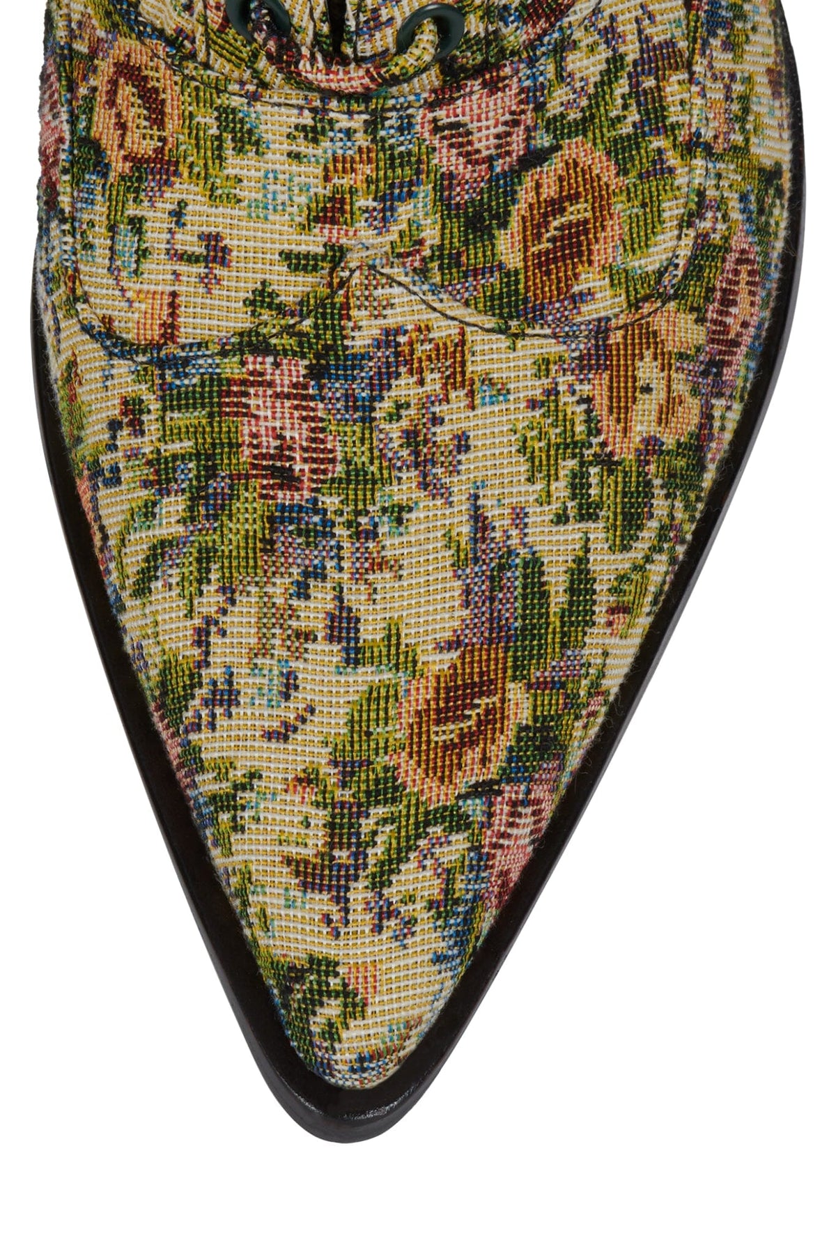 MAYSVILLE Jeffrey Campbell Heeled Boot Beige Floral Tapestry