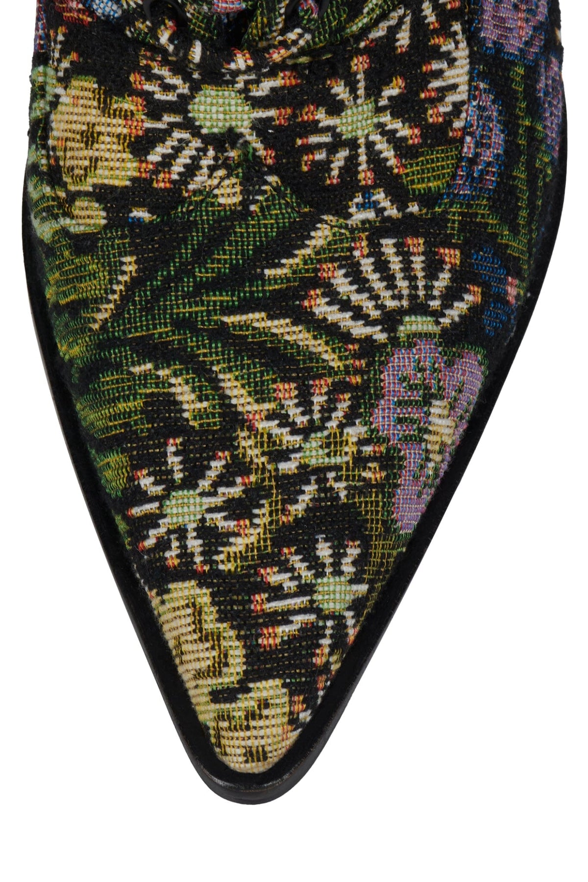 MAYSVILLE Jeffrey Campbell Heeled Boot Black Floral Tapestry