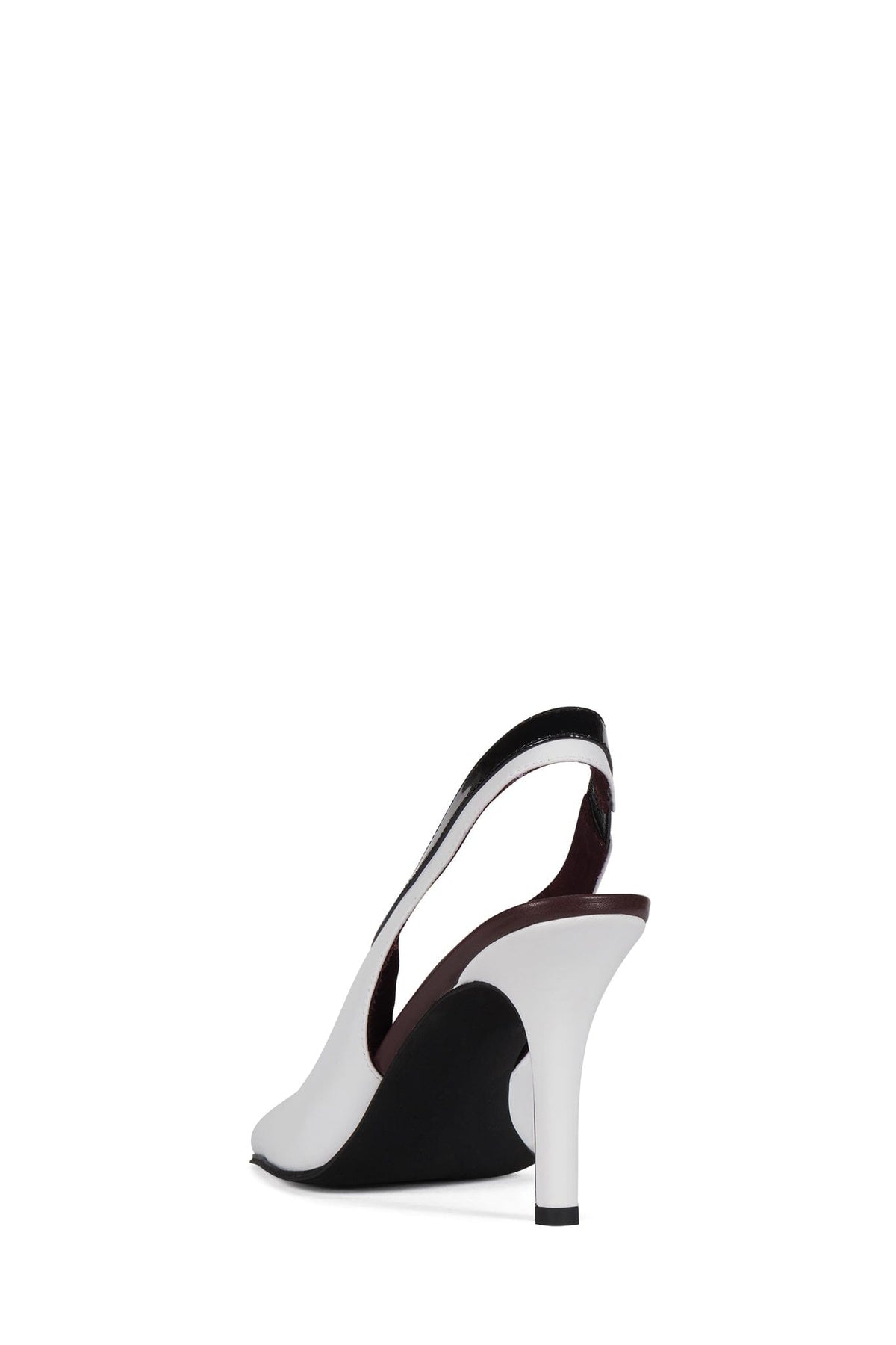 MEANS Jeffrey Campbell Slingback Heel Black White Combo