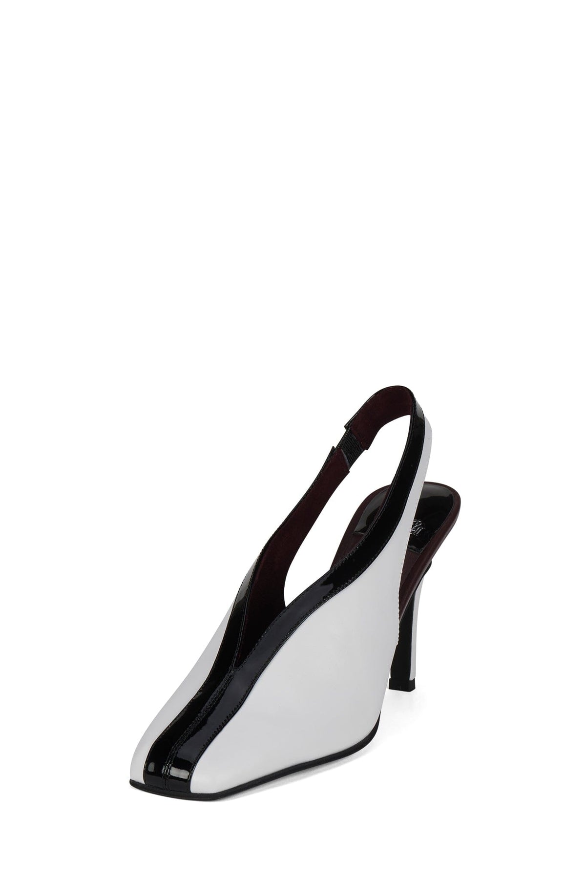 MEANS Jeffrey Campbell Slingback Heel Black White Combo _hover
