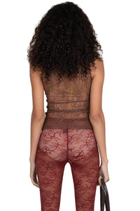 MELODIOUS Jeffrey Campbell Top Brown 
